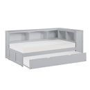  Homelegance Orion B2063BC-1BCR* Twin Bookcase Corner Platform Bed with Twin Trundle IMAGE 3