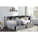  Homelegance Orion B2063BC-1BCT* Twin Bookcase Corner Platform Bed with Storage Boxes IMAGE 4