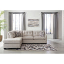  Manufacturer Color_Pebble -- Signature Design by Ashley Mahoney Fabric 2 pc Sectional IMAGE 2