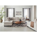  Manufacturer Color_Pebble -- Signature Design by Ashley Mahoney Fabric 2 pc Sectional IMAGE 4