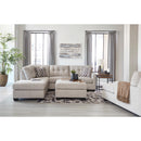  Manufacturer Color_Pebble -- Signature Design by Ashley Mahoney Fabric 2 pc Sectional IMAGE 5