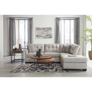  Manufacturer Color_Pebble -- Signature Design by Ashley Mahoney Fabric 2 pc Sectional IMAGE 3
