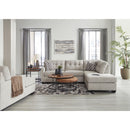  Manufacturer Color_Pebble -- Signature Design by Ashley Mahoney Fabric 2 pc Sectional IMAGE 4