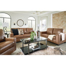  Manufacturer Color_Caramel -- Signature Design by Ashley Bolsena Stationary Leather Match Loveseat IMAGE 8