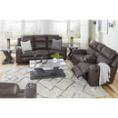  Manufacturer Color_Umber -- Signature Design by Ashley Lavenhorne Rocker Leather Look Recliner IMAGE 10