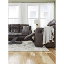  Manufacturer Color_Umber -- Signature Design by Ashley Lavenhorne Reclining Leather Look Sofa IMAGE 13