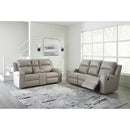  Manufacturer Color_Pebble -- Lavenhorne 6330789 Reclining Sofa with Drop Down Table IMAGE 9