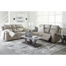  Manufacturer Color_Pebble -- Lavenhorne 6330794 Double Reclining Loveseat with Console IMAGE 11