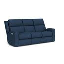 Flexsteel Score 2805-62L-137-40 Power Reclining Sofa with Power Headrests and Lumbar - Lapis - Maison Elegance Furniture LLC