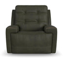 Flexsteel Iris 1781-50PH Power Recliner with Power Headrest - Grey - Maison Elegance Furniture LLC