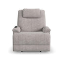 Flexsteel Zecliner 1091-55PH Power Lift Recliner with Power Headrest and Lumbar - Light Grey - Maison Elegance Furniture LLC