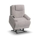 Flexsteel Zecliner 1091-55PH Power Lift Recliner with Power Headrest and Lumbar - Light Grey - Maison Elegance Furniture LLC