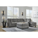  Manufacturer Color_Grey -- Marleton 5530508 Oversized Accent Ottoman IMAGE 7