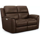 Flexsteel Henry 1041-60PH Power Reclining Loveseat w/ PHRs & Lumbar - Maison Elegance Furniture LLC
