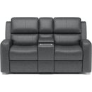 Flexsteel Linden 1043-64PH Pwr Reclining Loveseat w/Console/Pwr Headrests and Lumbar - Maison Elegance Furniture LLC