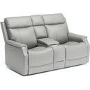 Flexsteel Easton 1520-64PH Pwr Reclining Loveseat w/Console/Pwr Headrests and Lumbar - Maison Elegance Furniture LLC