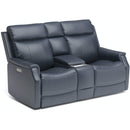 Flexsteel Easton 1520-64PH Pwr Reclining Loveseat w/Console/Pwr Headrests and Lumbar - Maison Elegance Furniture LLC