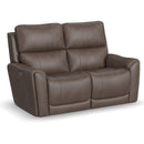 Flexsteel Carter 1587-60PH Power Reclining Loveseat with Power Headrests and Lumbar - Maison Elegance Furniture LLC