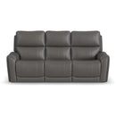 Flexsteel Carter 1587-63PH Power Reclining Sofa with Console and Power Headrests and Lumbar - Maison Elegance Furniture LLC