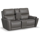 Flexsteel Carter 1587-64PH Power Reclining Loveseat with Console and Power Headrests and Lumbar - Maison Elegance Furniture LLC