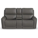Flexsteel Carter 1587-64PH Power Reclining Loveseat with Console and Power Headrests and Lumbar - Maison Elegance Furniture LLC