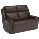 Flexsteel Barnett 1601-60PH Power Reclining Loveseat with Power Headrests and Lumbar - Maison Elegance Furniture LLC