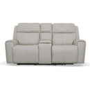 Flexsteel Barnett 1601-64PH Power Reclining Loveseat with Console and Power Headrests and Lumbar - Maison Elegance Furniture LLC