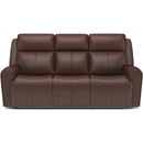 Flexsteel Barnett 1601-62PH Power Reclining Sofa with Power Headrests and Lumbar - Maison Elegance Furniture LLC