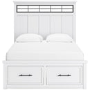  Size_Queen -- Benchcraft Ashbryn Panel Bed with Storage IMAGE 2