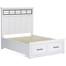  Size_Queen -- Benchcraft Ashbryn Panel Bed with Storage IMAGE 5