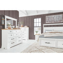  Size_Queen -- Benchcraft Ashbryn Panel Bed with Storage IMAGE 9