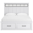  Size_King -- Ashbryn B844B4 King Panel Storage Bed IMAGE 2