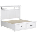  Size_King -- Ashbryn B844B4 King Panel Storage Bed IMAGE 5