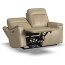 Flexsteel Odell 1739-60PH Power Reclining Loveseat with Power Headrests and Lumbar - Maison Elegance Furniture LLC