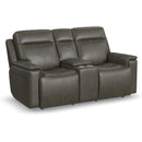 Flexsteel Odell 1739-64PH Power Reclining Loveseat with Console and Power Headrests and Lumbar - Maison Elegance Furniture LLC