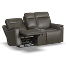 Flexsteel Odell 1739-64PH Power Reclining Loveseat with Console and Power Headrests and Lumbar - Maison Elegance Furniture LLC