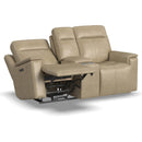 Flexsteel Odell 1739-64PH Power Reclining Loveseat with Console and Power Headrests and Lumbar - Maison Elegance Furniture LLC