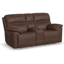 Flexsteel Jackson 1759-64PH Power Reclining Loveseat with Console and Power Headrests - Maison Elegance Furniture LLC