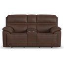 Flexsteel Jackson 1759-64PH Power Reclining Loveseat with Console and Power Headrests - Maison Elegance Furniture LLC