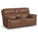 Flexsteel Jackson 1759-64PH Power Reclining Loveseat with Console and Power Headrests - Maison Elegance Furniture LLC