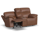 Flexsteel Jackson 1759-64PH Power Reclining Loveseat with Console and Power Headrests - Maison Elegance Furniture LLC