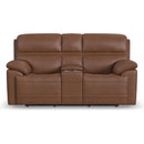 Flexsteel Jackson 1759-64PH Power Reclining Loveseat with Console and Power Headrests - Maison Elegance Furniture LLC