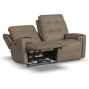 Flexsteel Iris 1781-60PH Power Reclining Loveseat with Power Headrests - Maison Elegance Furniture LLC
