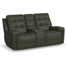 Flexsteel Iris 1781-64PH Power Reclining Loveseat with Console and Power Headrests - Maison Elegance Furniture LLC