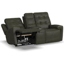 Flexsteel Iris 1781-64PH Power Reclining Loveseat with Console and Power Headrests - Maison Elegance Furniture LLC