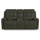 Flexsteel Iris 1781-64PH Power Reclining Loveseat with Console and Power Headrests - Maison Elegance Furniture LLC