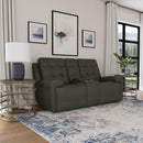 Flexsteel Iris 1781-64PH Power Reclining Loveseat with Console and Power Headrests - Maison Elegance Furniture LLC
