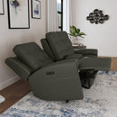 Flexsteel Iris 1781-64PH Power Reclining Loveseat with Console and Power Headrests - Maison Elegance Furniture LLC