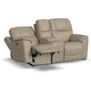 Flexsteel Crew 1783-64PH Power Reclining Loveseat with Power Headrests and Lumbar - Maison Elegance Furniture LLC