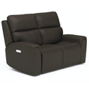 Flexsteel Jarvis 1828-60PH Power Reclining Loveseat with Power Headrests - Maison Elegance Furniture LLC